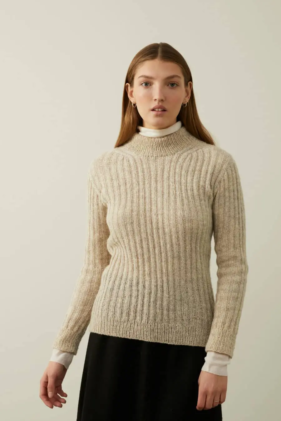 Lovely soft sweater knitted in Finull and Alpaca Silk