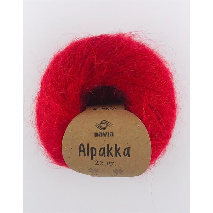 Navia Alpakka 814 Red Nordic yarn