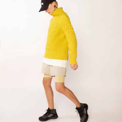 Nice structured knit in spring yellow