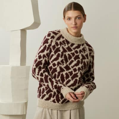 Aufregender Pullover zum Stricken in Finulul und Alpaca Silk