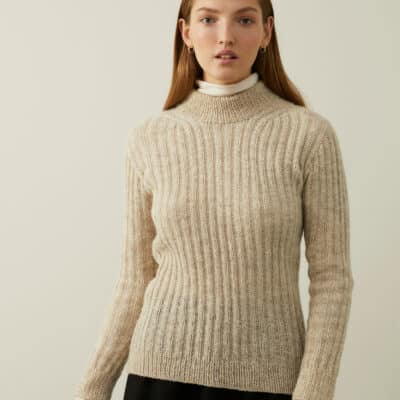 Lovely soft sweater knitted in Finull and Alpaca Silk