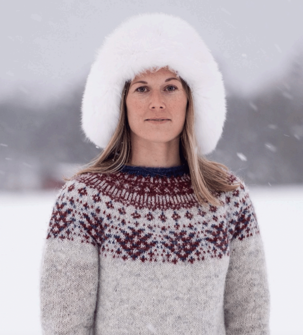 Se Rova Sweater - Som fysisk print Som fysisk print - variation - - Nordisk Garn hos Nordisk Garn